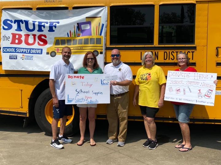 $1000 for school supplies for the Stuff the Bus fundraiser (July 31)