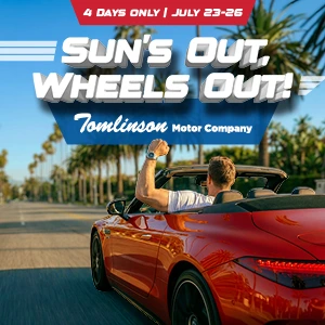 4 Days | July 23-26: Sun's Out, Wheels Out! Tomlinson Motor Company
