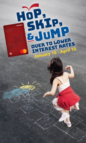 Hop, Skip, & Jump over to lower interest rates: January 15 - April 15