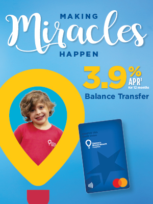 Making Miracles Happen: 3.9% APR(1) for 12 months Balance Transfer