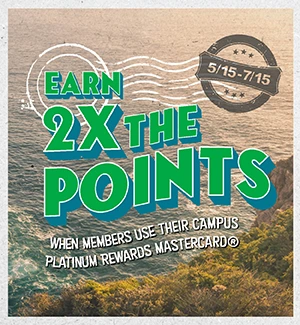 5/15 - 7/15 Earn 2X the Points on Travel, Lodging, Dining, & Entertainment Purchases