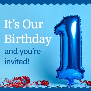 It's Our Birthday and you're invited!