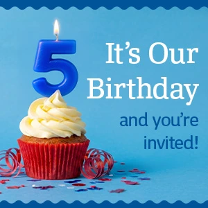 It's Our Birthday and you're invited!