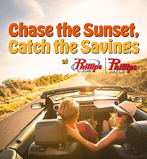 Chase the Sunset, Catch the Savings at Phillips CJDR | Phillips Buick GMC